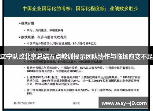 辽宁队败北京总结五点教训揭示团队协作与临场应变不足